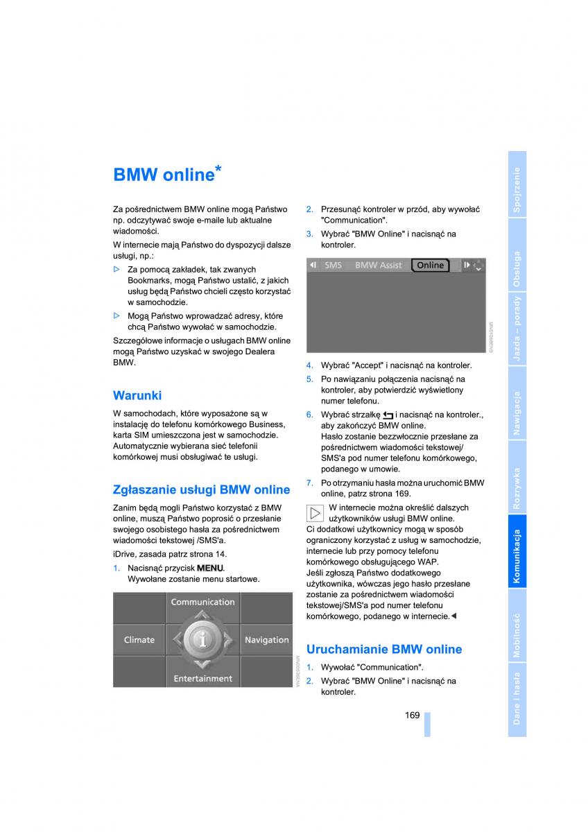 BMW 3 E90 instrukcja obslugi / page 171