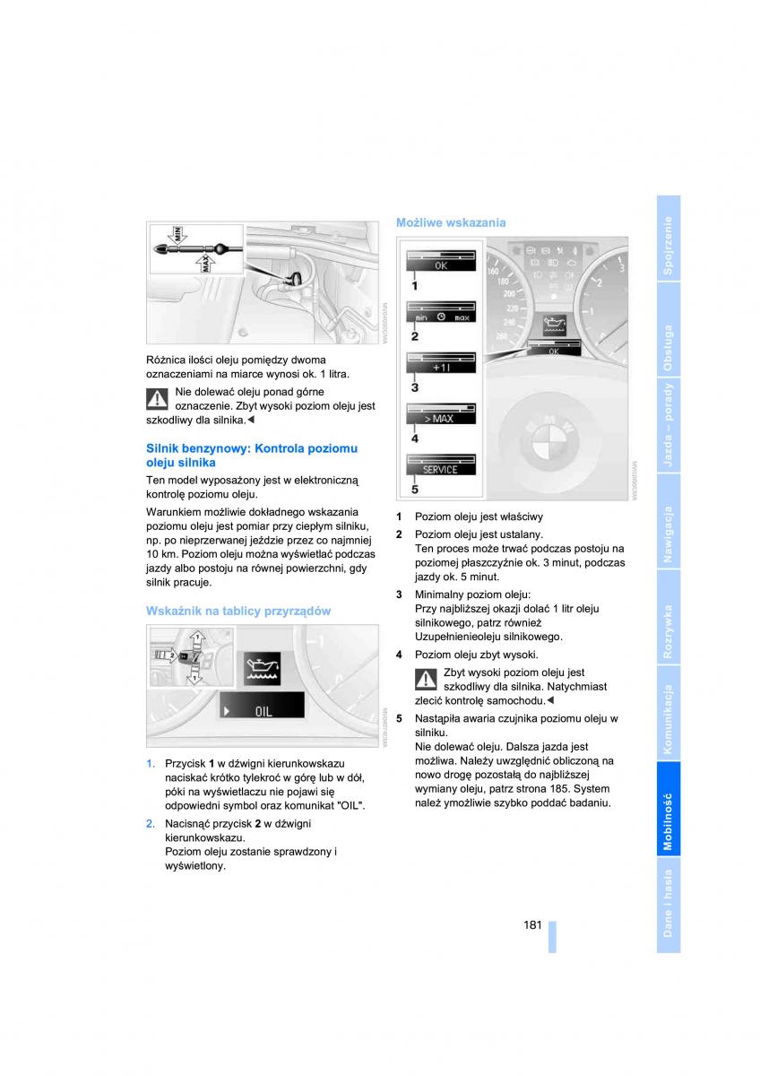 BMW 3 E90 instrukcja obslugi / page 183