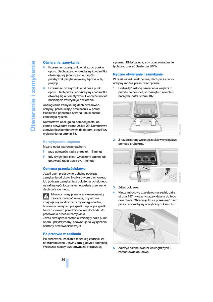 BMW 3 E90 instrukcja obslugi / page 38