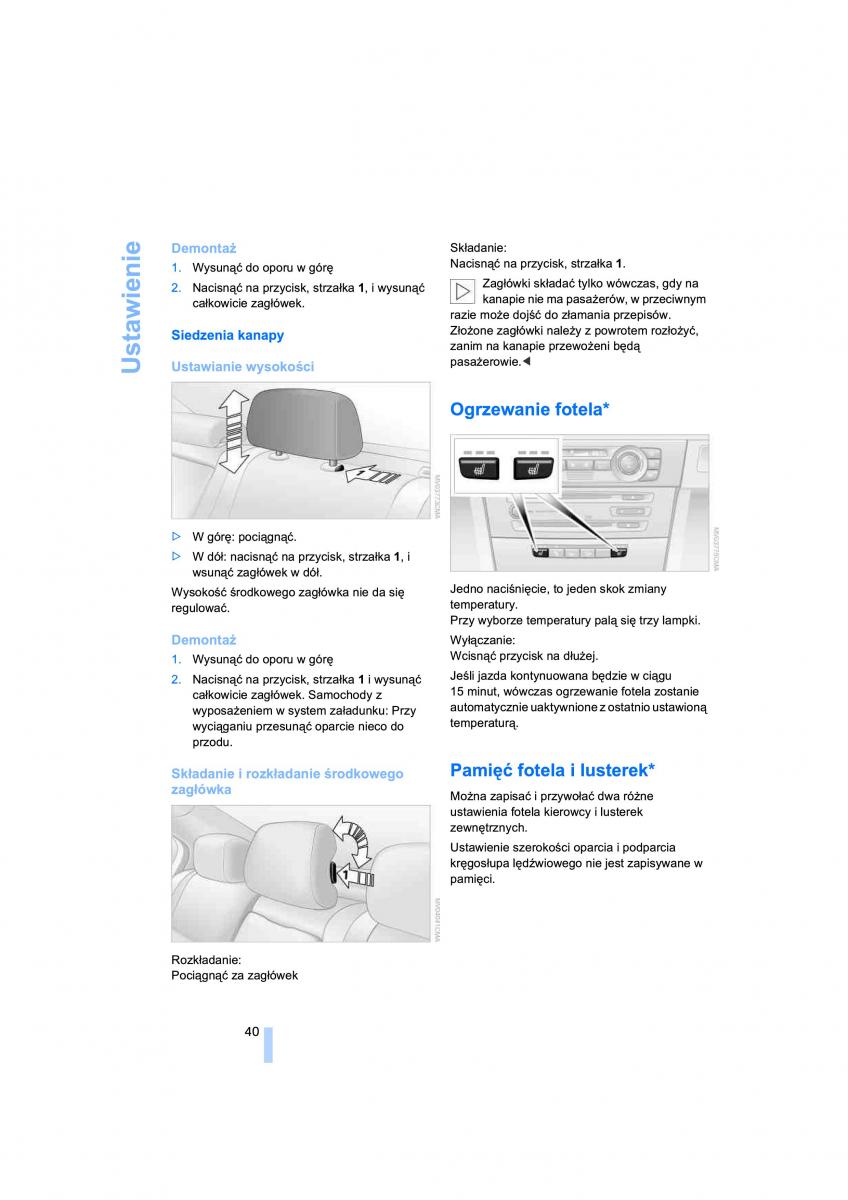 BMW 3 E90 instrukcja obslugi / page 42