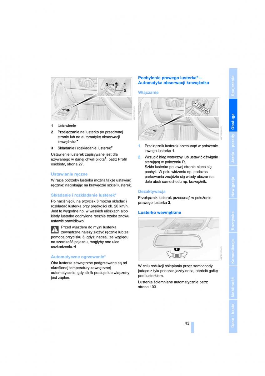 BMW 3 E90 instrukcja obslugi / page 45