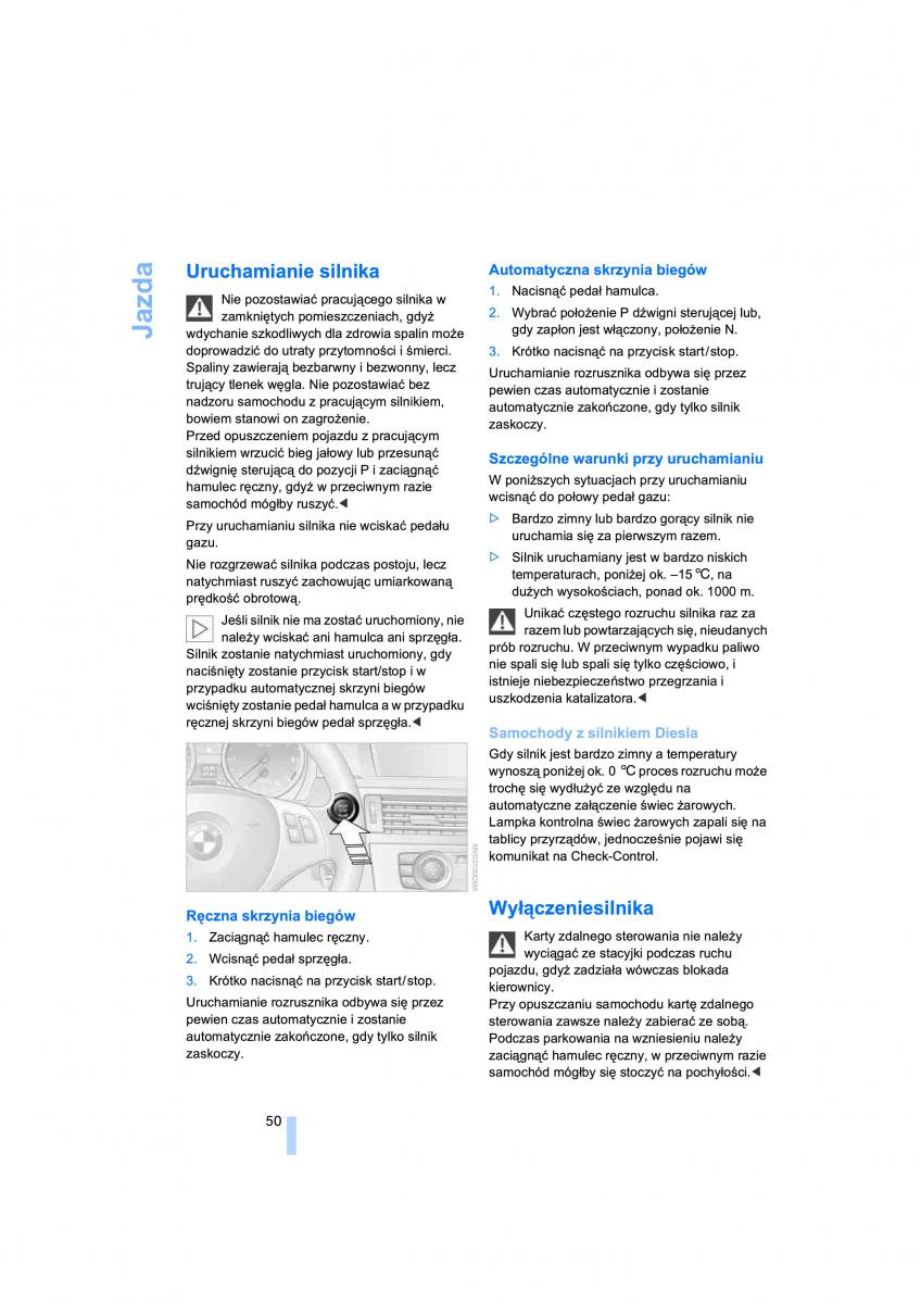 BMW 3 E90 instrukcja obslugi / page 52