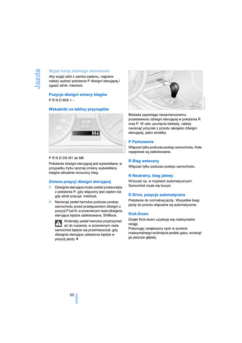 BMW 3 E90 instrukcja obslugi / page 54