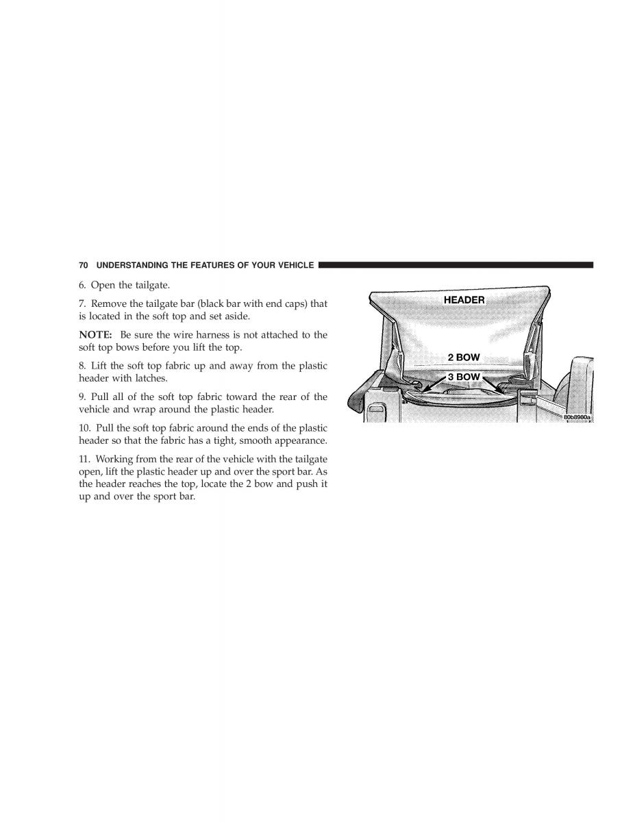 Jeep Wrangler TJ owners manual / page 70