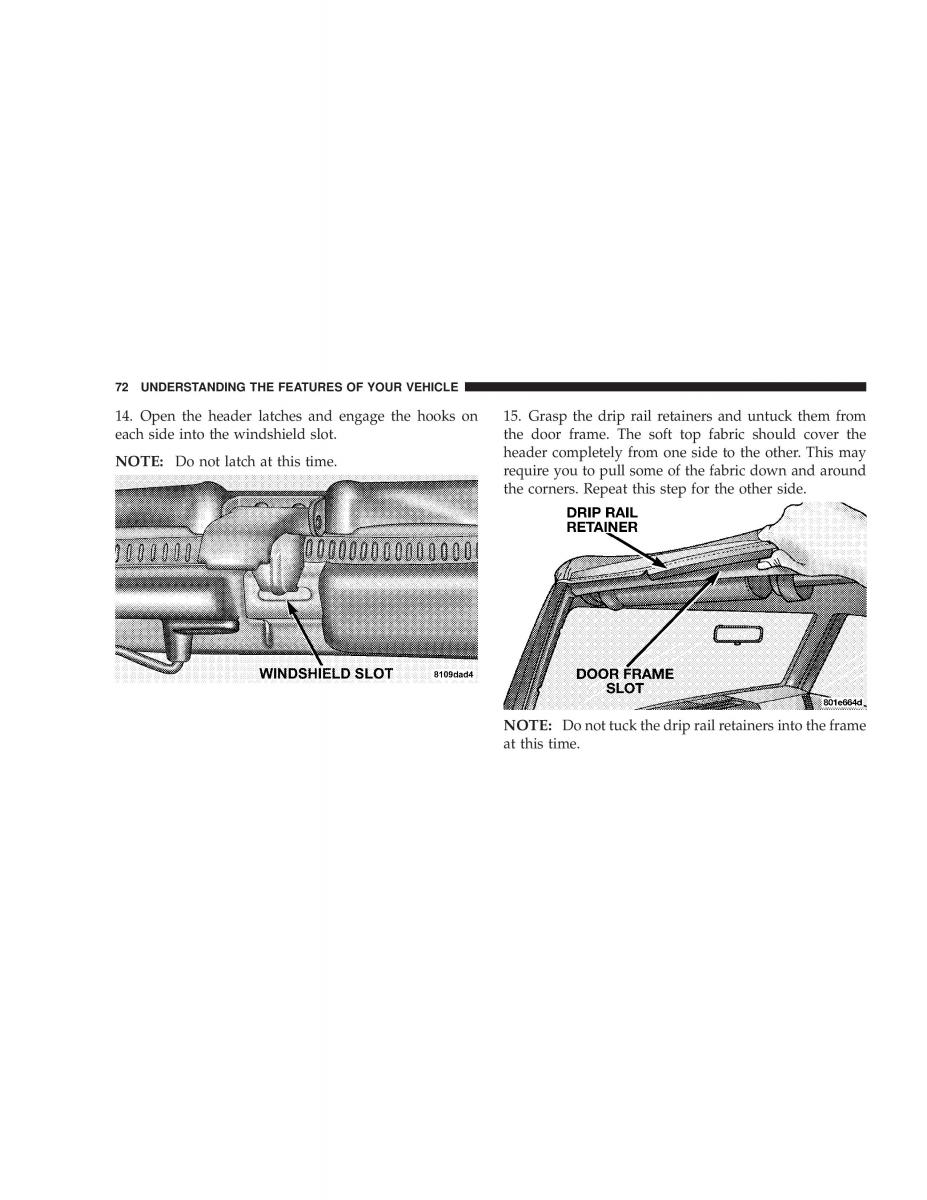 Jeep Wrangler TJ owners manual / page 72