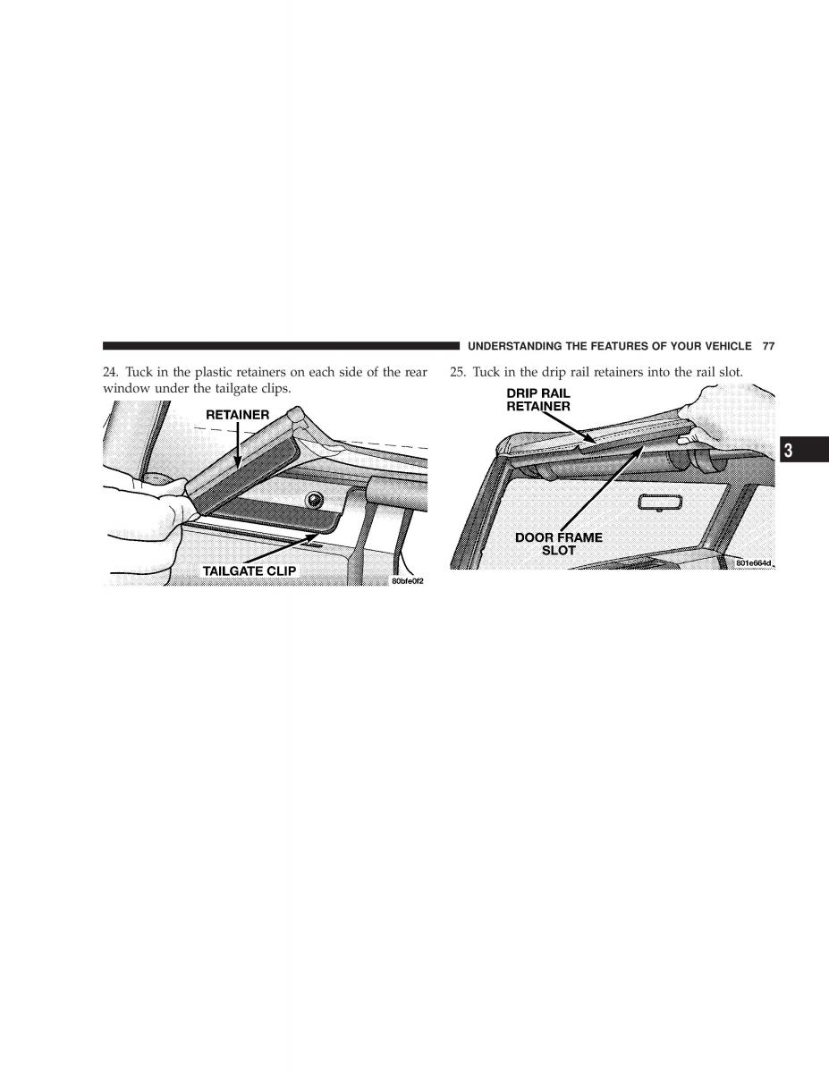 Jeep Wrangler TJ owners manual / page 77