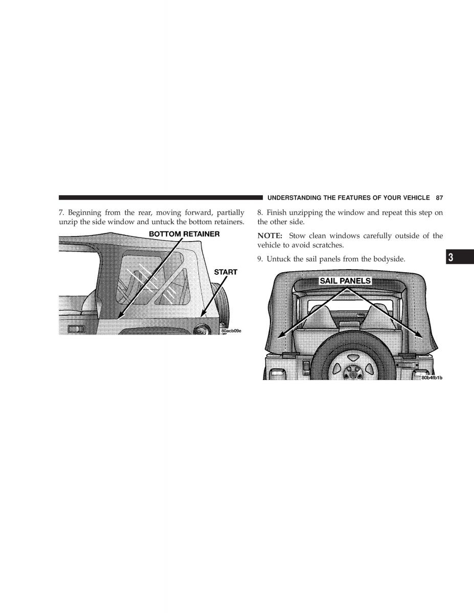 Jeep Wrangler TJ owners manual / page 87