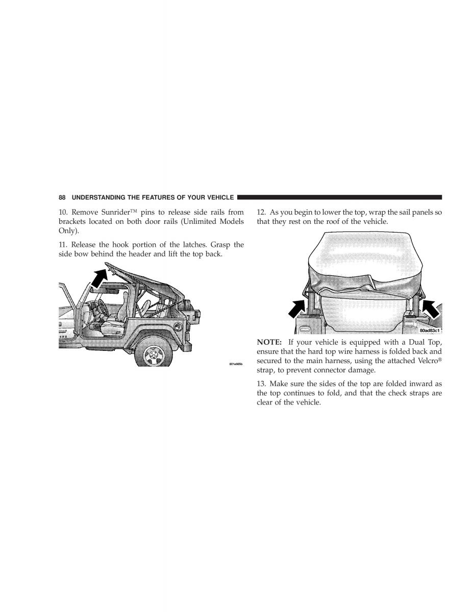 manual  Jeep Wrangler TJ owners manual / page 88