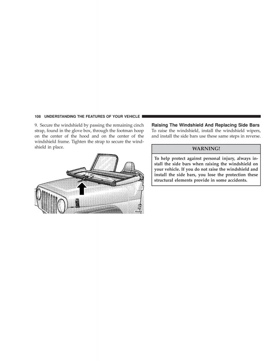 Jeep Wrangler TJ owners manual / page 108