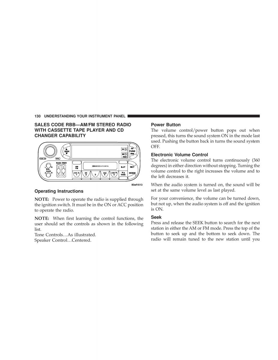 manual  Jeep Wrangler TJ owners manual / page 130