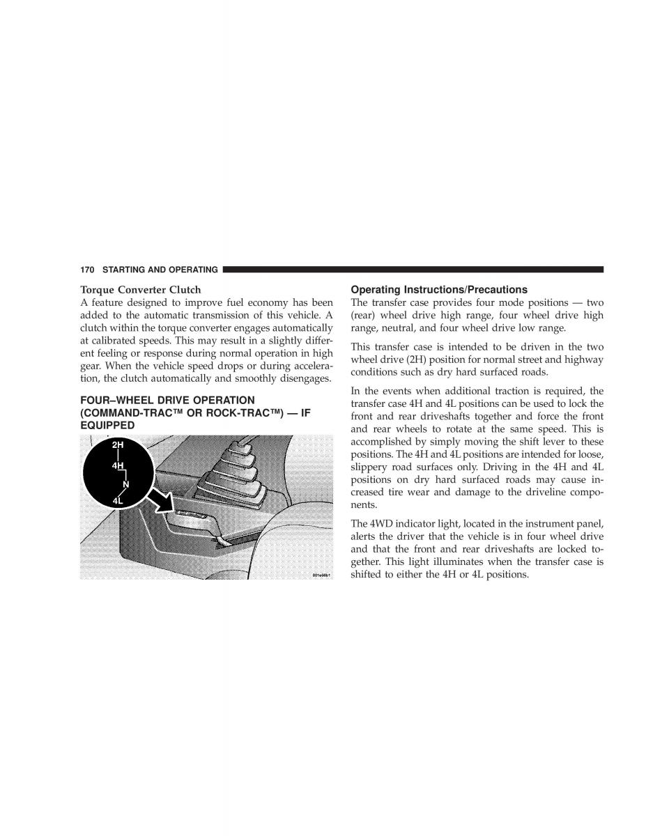 manual  Jeep Wrangler TJ owners manual / page 170