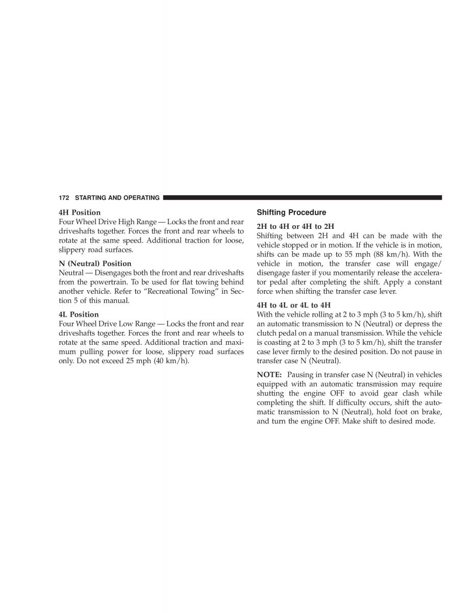 Jeep Wrangler TJ owners manual / page 172