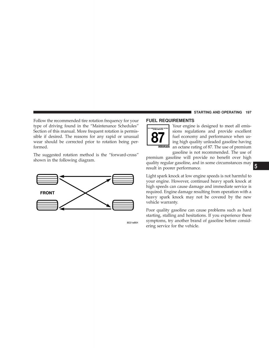 manual  Jeep Wrangler TJ owners manual / page 197