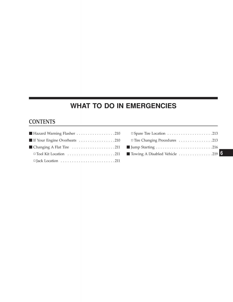 manual  Jeep Wrangler TJ owners manual / page 209