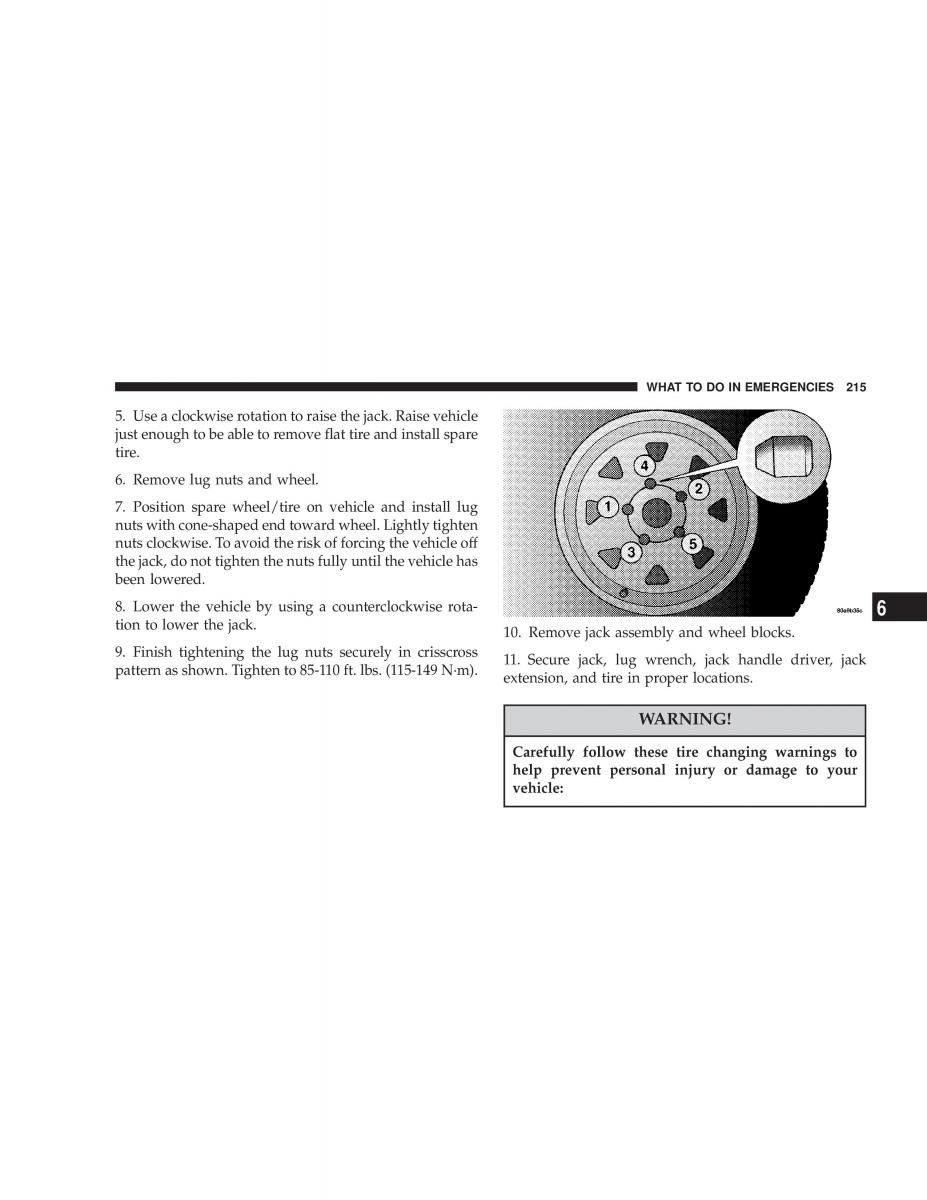 manual  Jeep Wrangler TJ owners manual / page 215