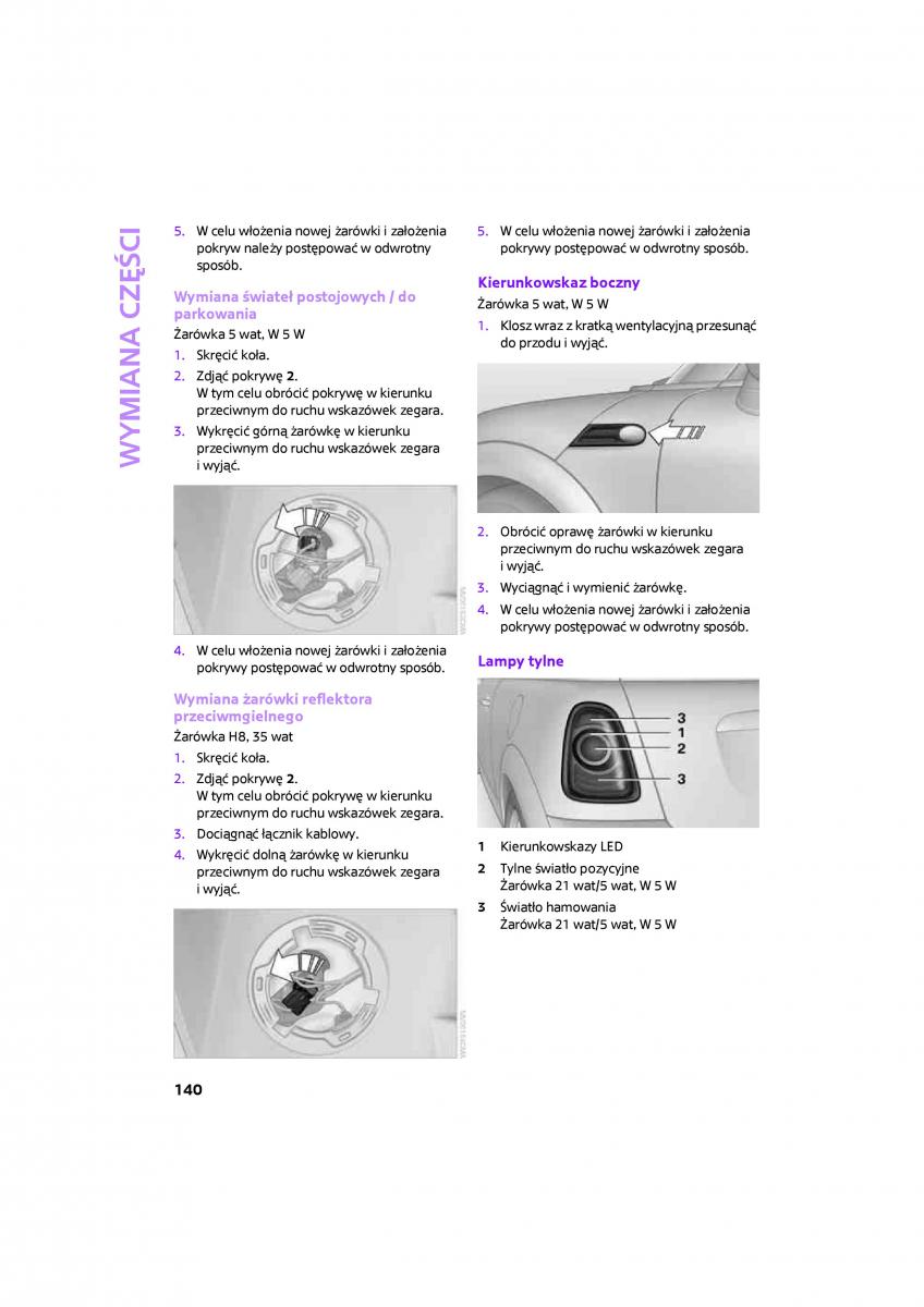 Mini One Cooper Cabrio instrukcja obslugi / page 142
