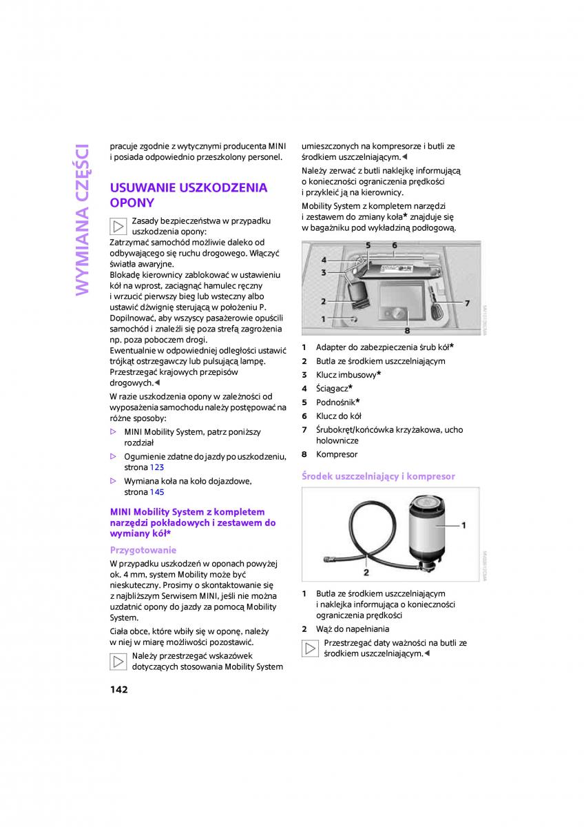 Mini One Cooper Cabrio instrukcja obslugi / page 144