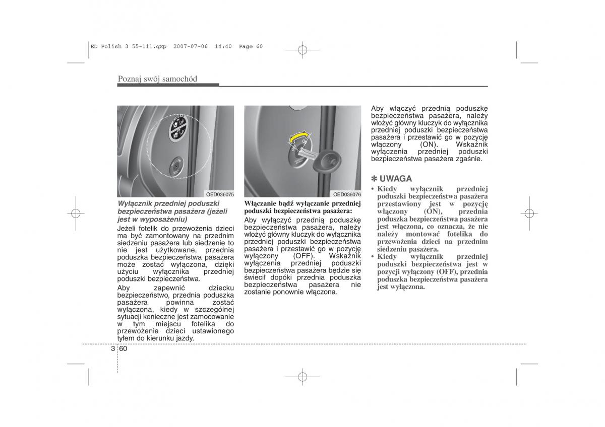 Kia Ceed I instrukcja obslugi / page 67