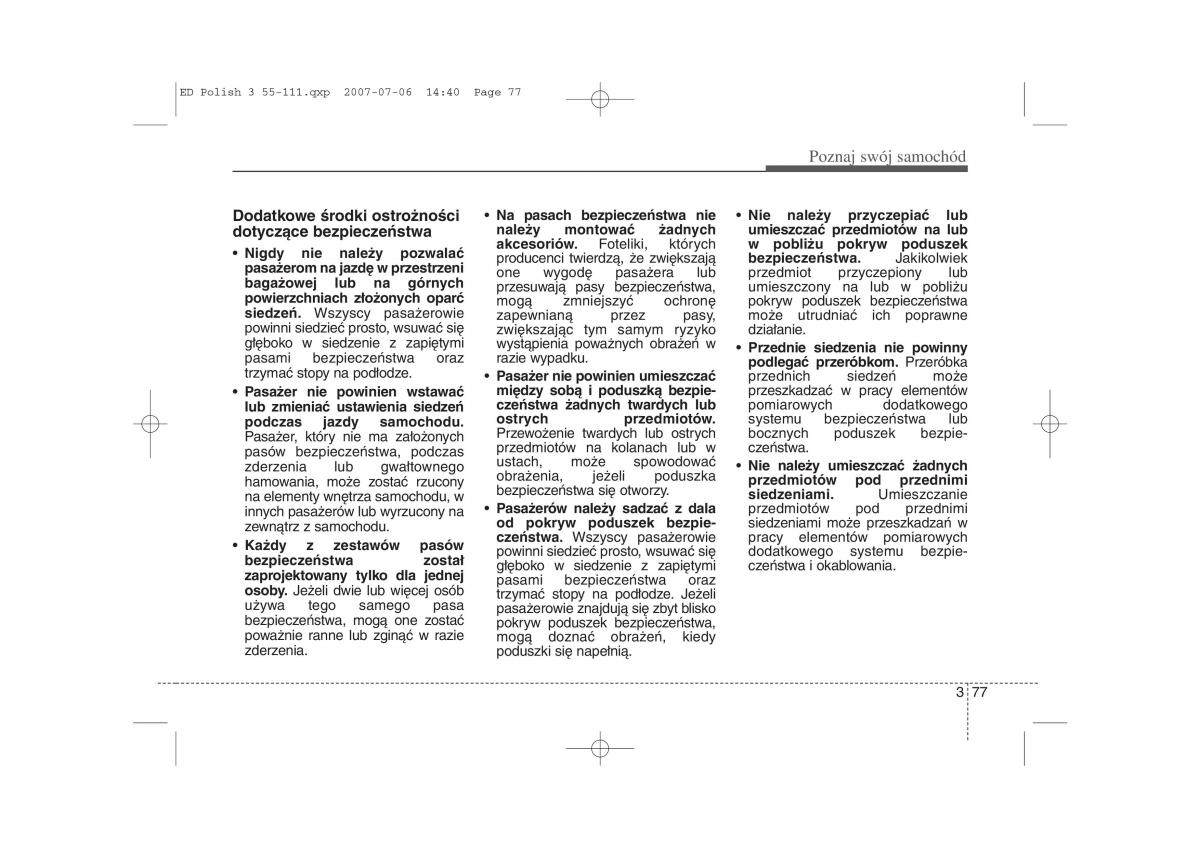 Kia Ceed I instrukcja obslugi / page 84