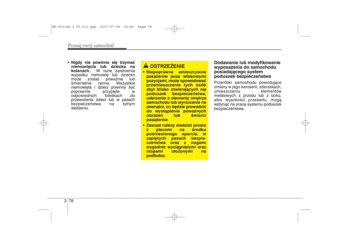 Kia Ceed I instrukcja obslugi / page 85