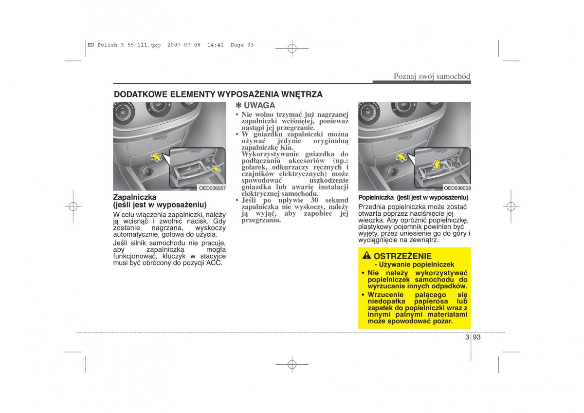 Kia Ceed I instrukcja obslugi / page 100