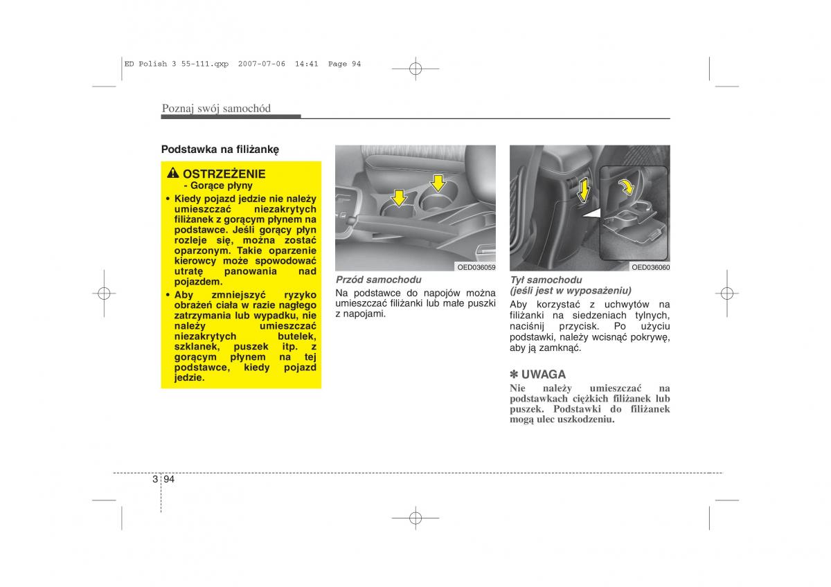 Kia Ceed I instrukcja obslugi / page 101