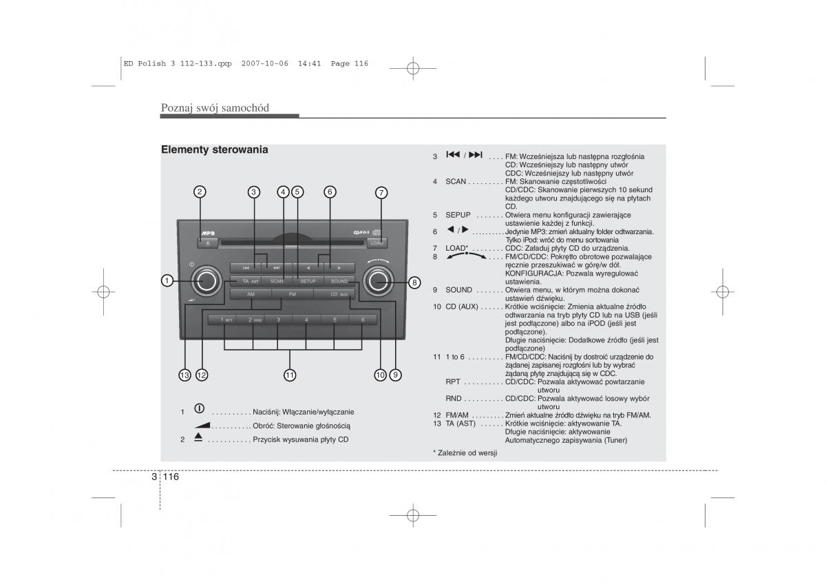 Kia Ceed I instrukcja obslugi / page 123