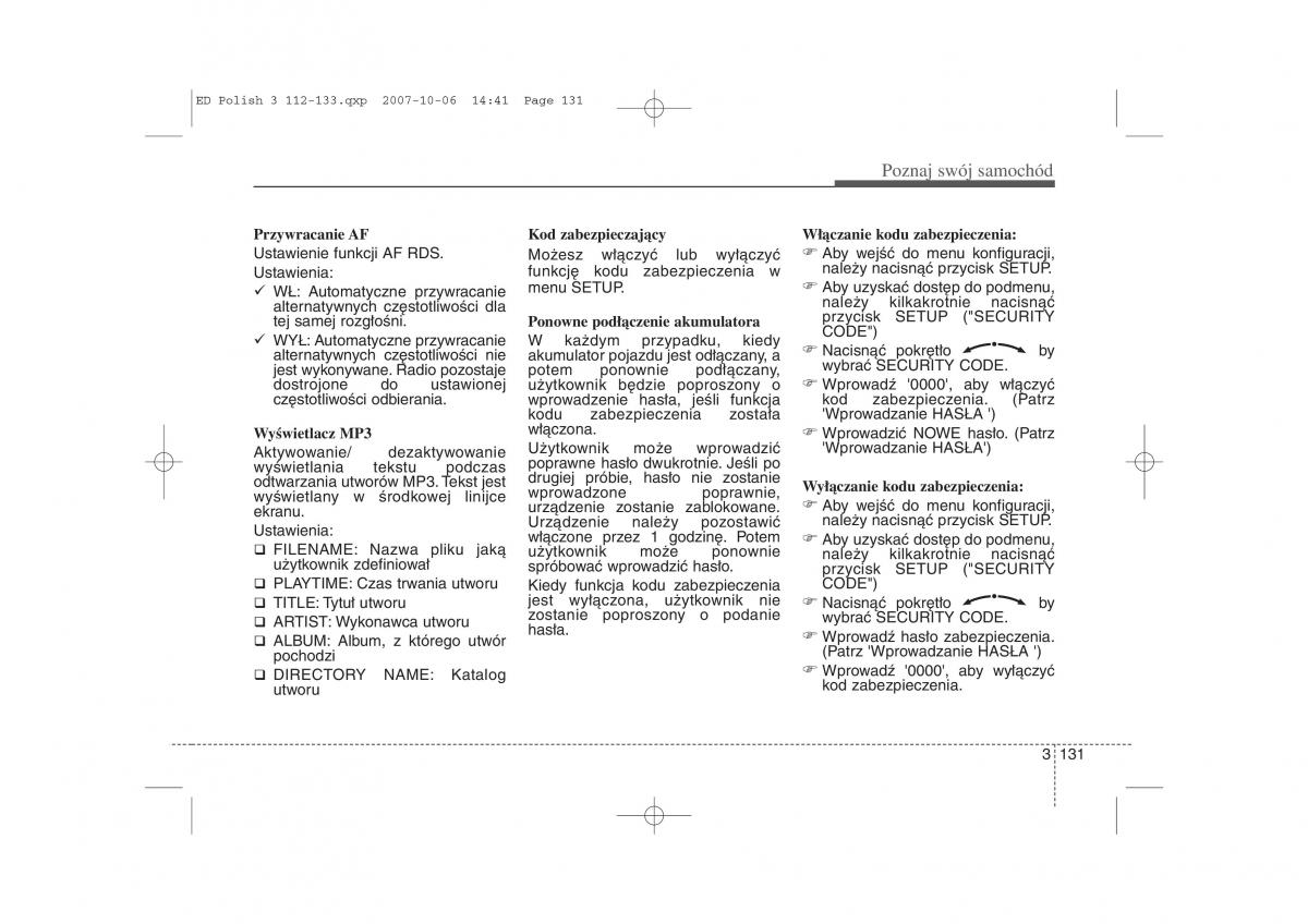 Kia Ceed I instrukcja obslugi / page 138