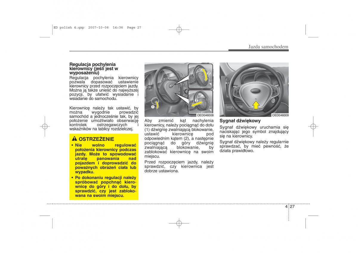 Kia Ceed I instrukcja obslugi / page 167