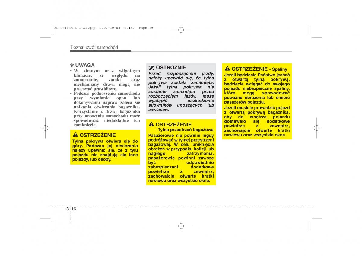 Kia Ceed I instrukcja obslugi / page 23