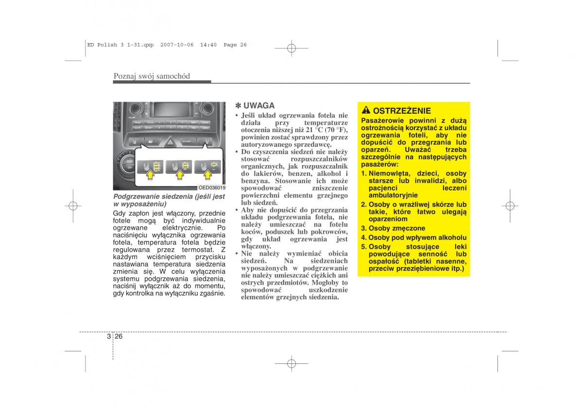 Kia Ceed I instrukcja obslugi / page 33