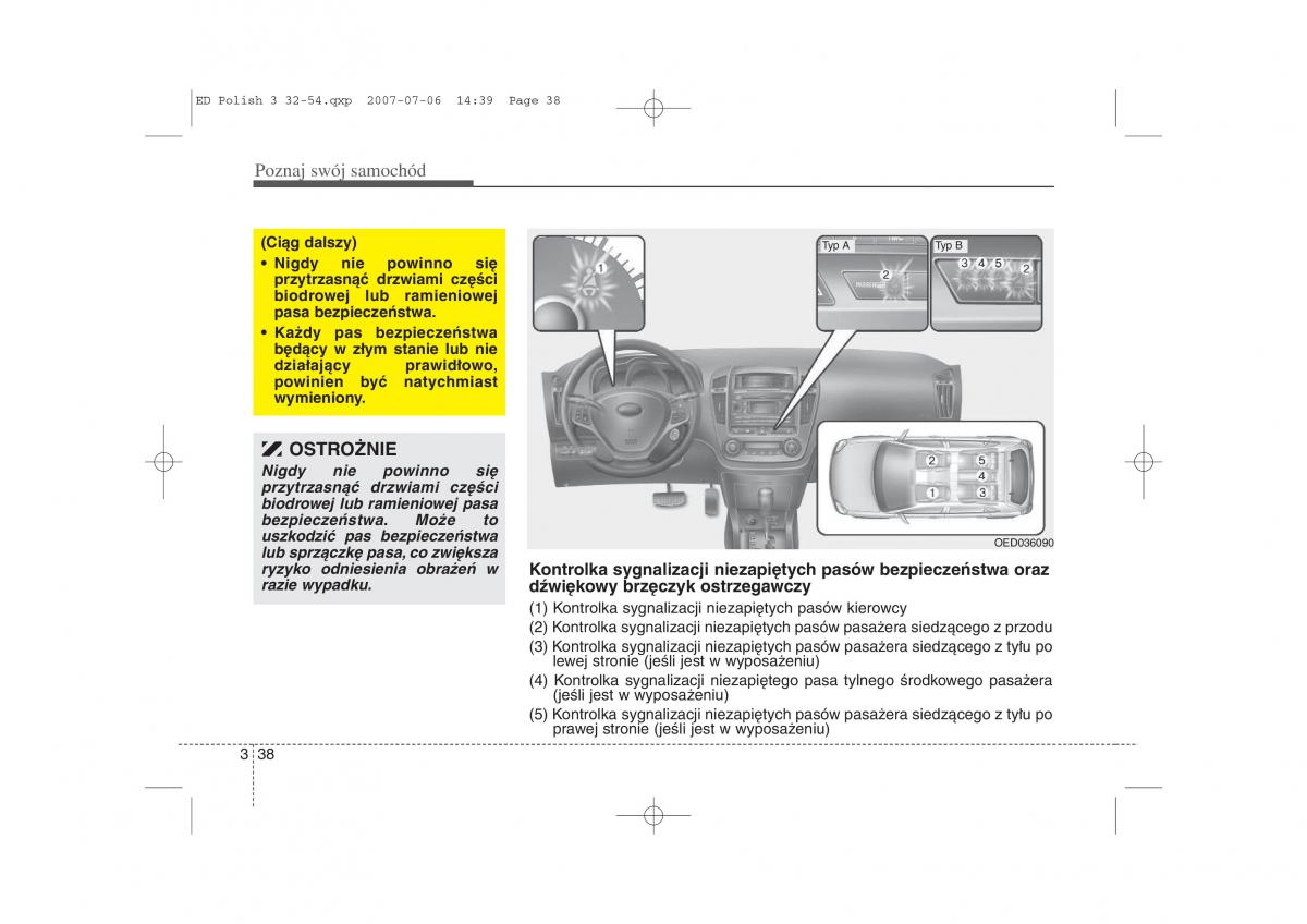 Kia Ceed I instrukcja obslugi / page 45