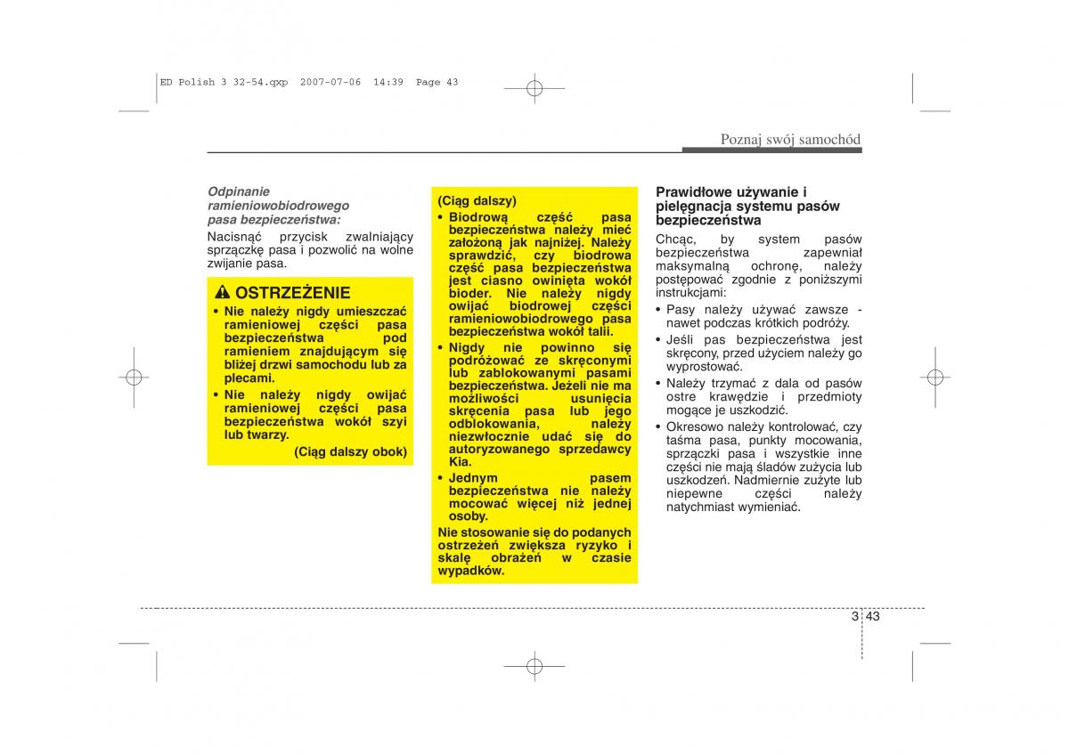 Kia Ceed I instrukcja obslugi / page 50