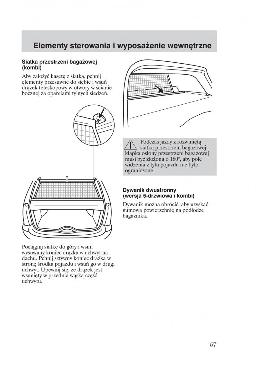 Ford Focus 1 I instrukcja obslugi / page 59