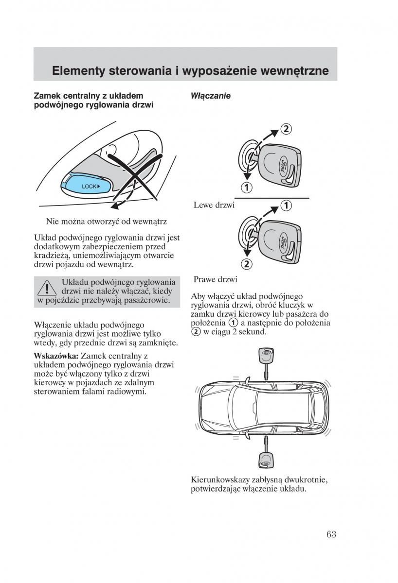 Ford Focus 1 I instrukcja obslugi / page 65