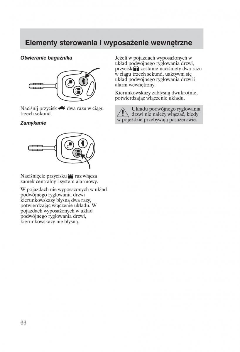 Ford Focus 1 I instrukcja obslugi / page 68