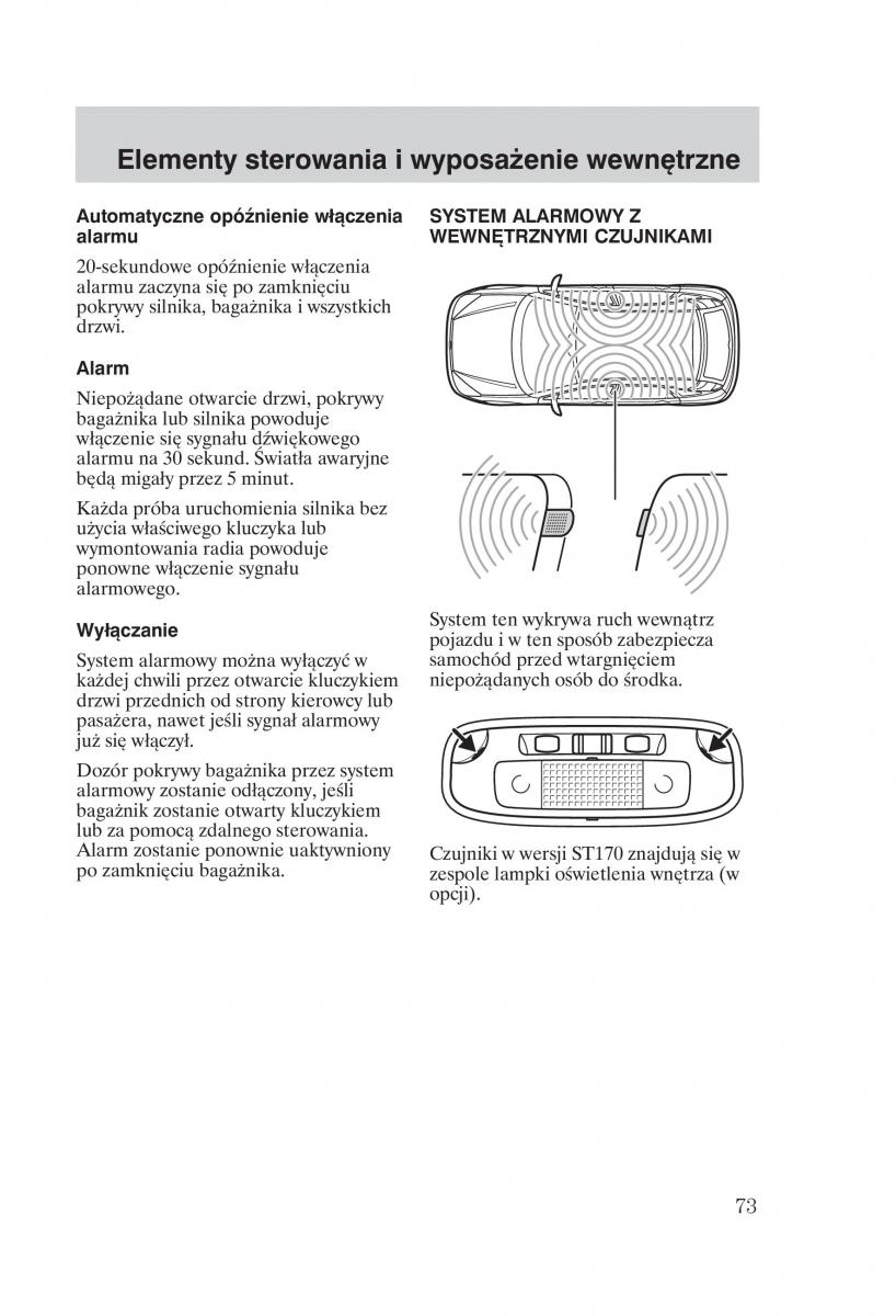 Ford Focus 1 I instrukcja obslugi / page 75