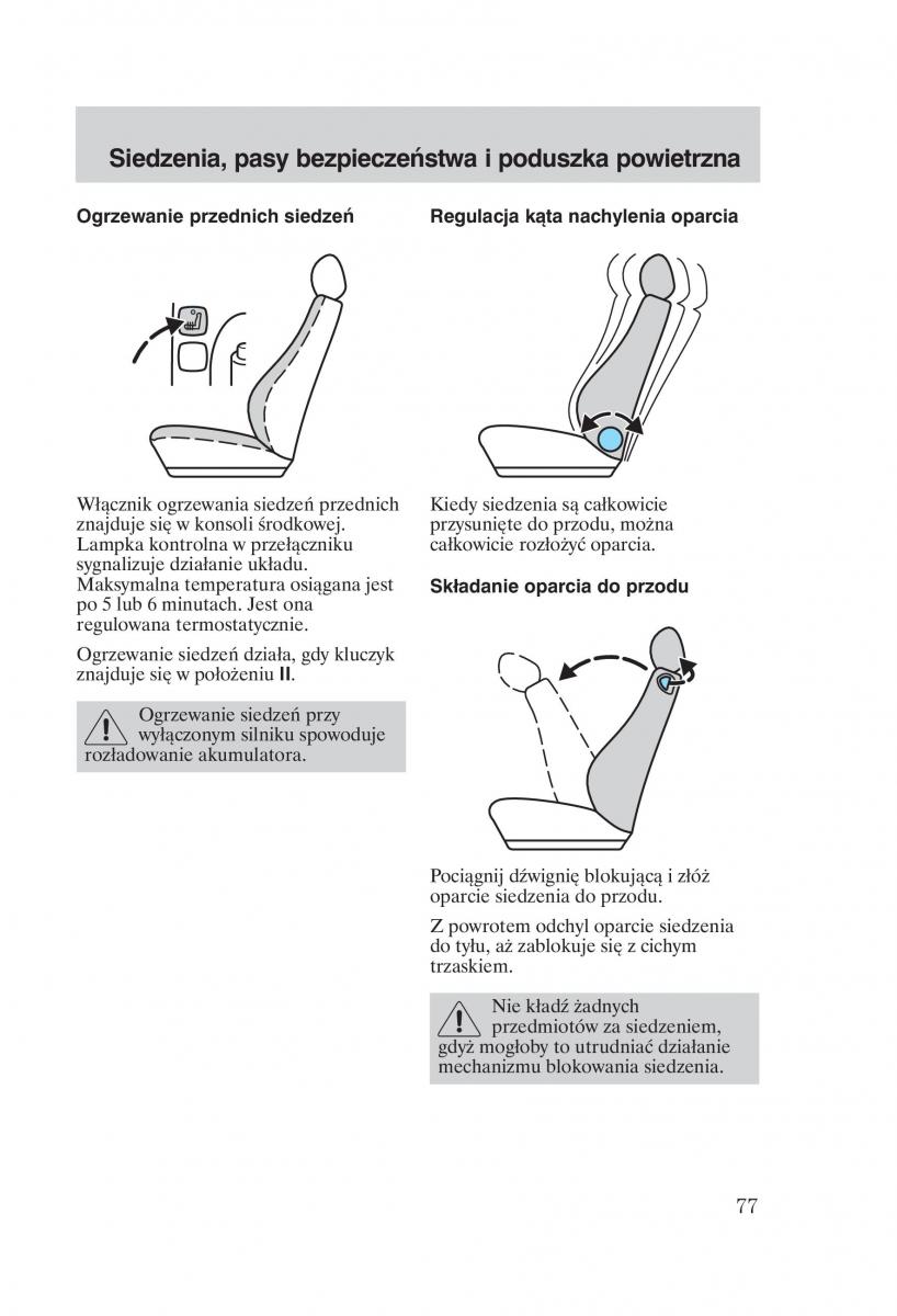 Ford Focus 1 I instrukcja obslugi / page 79