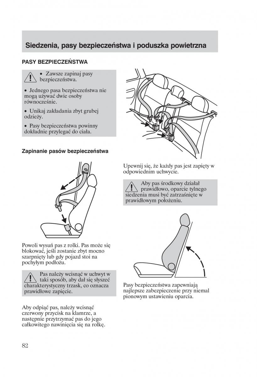 Ford Focus 1 I instrukcja obslugi / page 84