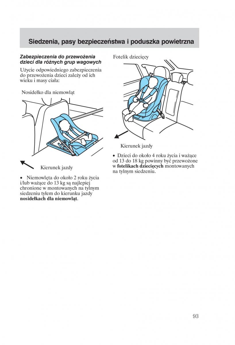 Ford Focus 1 I instrukcja obslugi / page 95