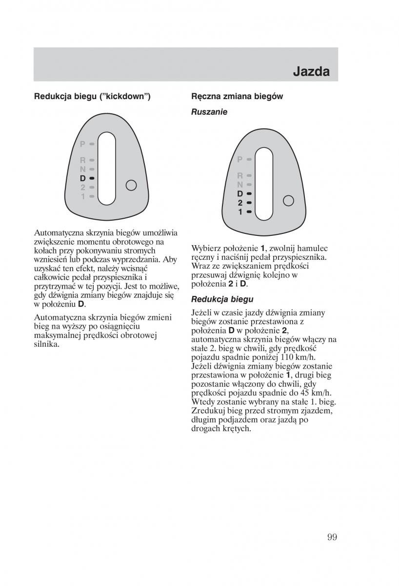 Ford Focus 1 I instrukcja obslugi / page 101