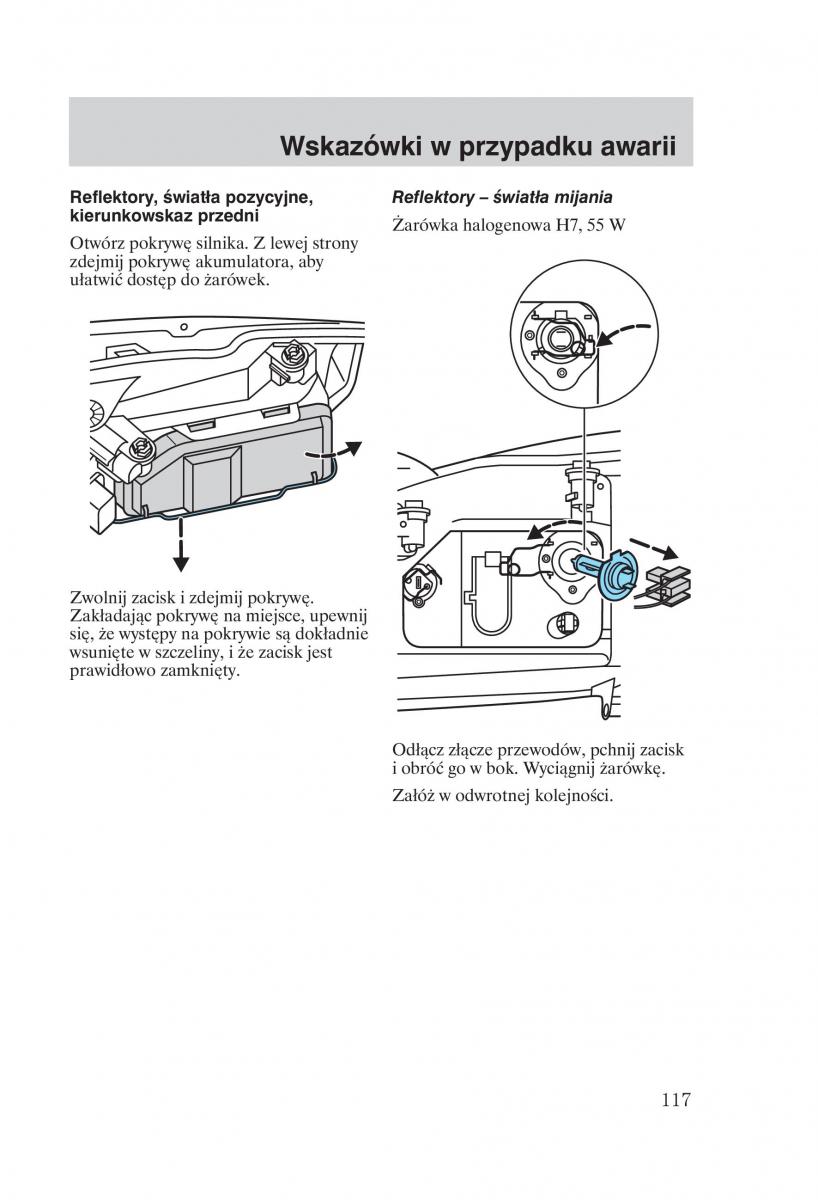 Ford Focus 1 I instrukcja obslugi / page 119