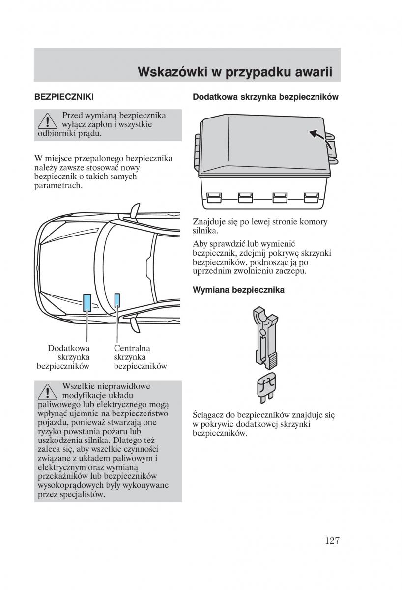 Ford Focus 1 I instrukcja obslugi / page 129