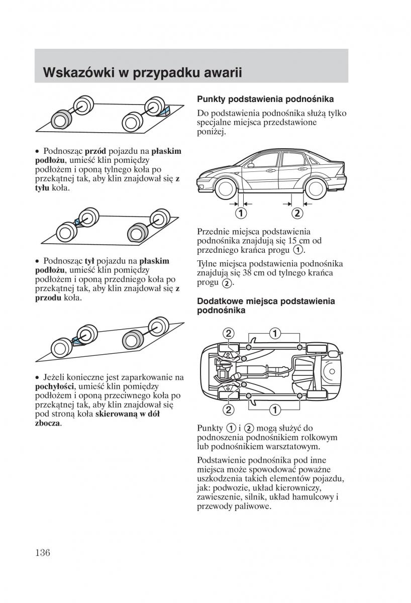 Ford Focus 1 I instrukcja obslugi / page 138