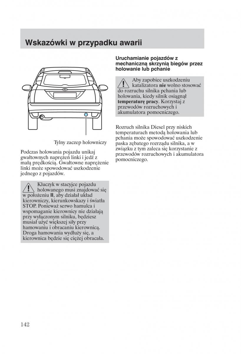 Ford Focus 1 I instrukcja obslugi / page 144