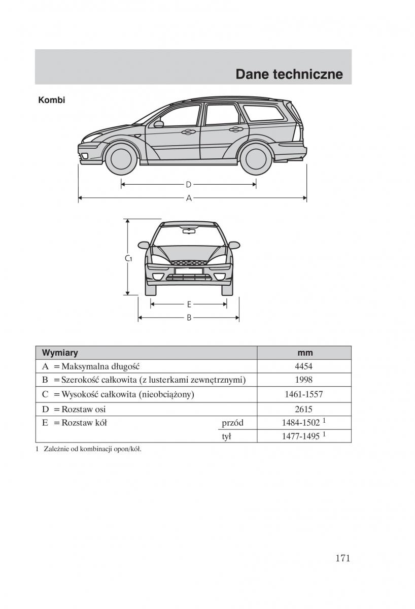 Ford Focus 1 I instrukcja obslugi / page 173