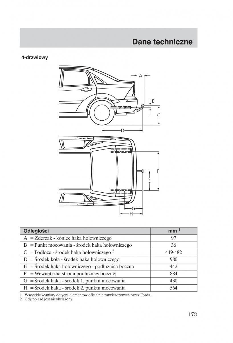 Ford Focus 1 I instrukcja obslugi / page 175