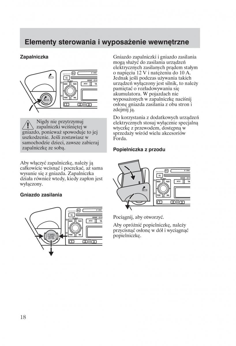 Ford Focus 1 I instrukcja obslugi / page 20