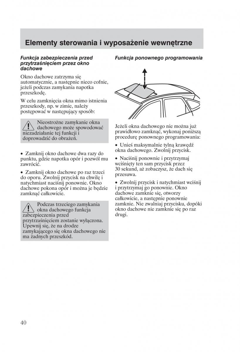 Ford Focus 1 I instrukcja obslugi / page 42