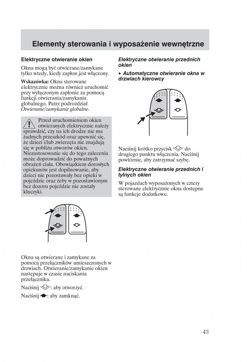 Ford Focus 1 I instrukcja obslugi / page 45